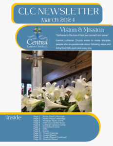 March Newsletter cover