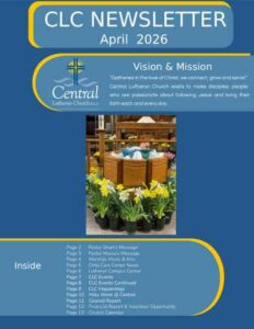 January 26 Central Newsletter