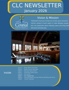 January 26 Central Newsletter